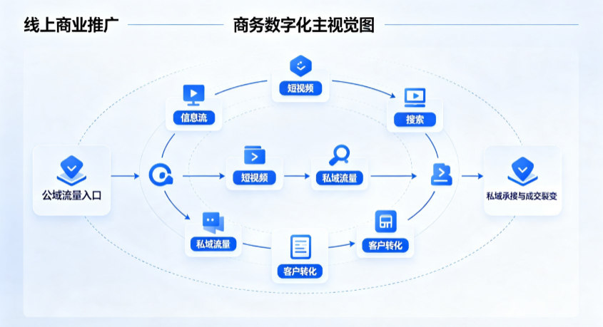 雨山区线上商业推广怎么做？全域流量闭环搭建与低成本转化实战指南